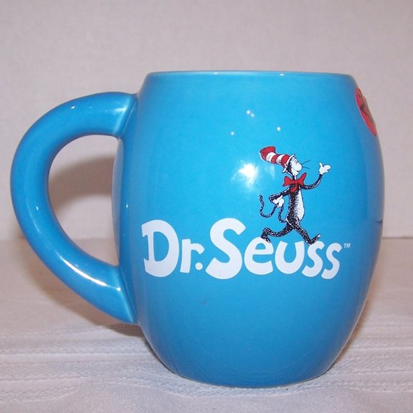 DR.SEUSS " CAT IN THE HAT " OVAL COFFEE CUP S3648 - Picture 2 of 9